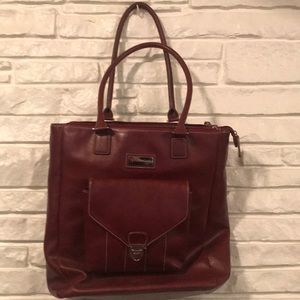Franklin Covey burgundy Laptop Bag